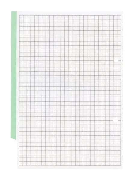 Vit kvadrat papper kalkylbladsbakgrund — Stockfoto