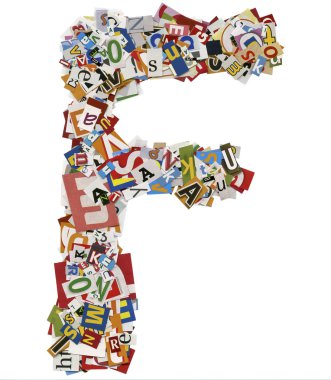 kolaj yapılmış, gazete kupürleri, abc