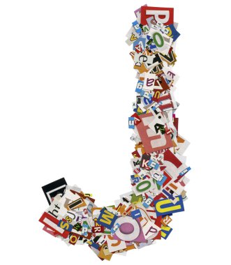 kolaj yapılmış, gazete kupürleri, abc