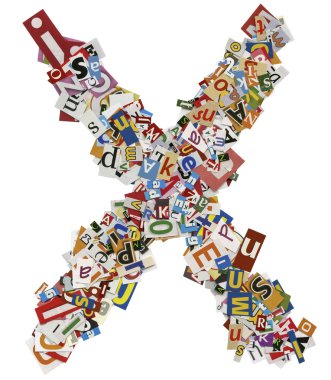 kolaj yapılmış, gazete kupürleri, abc