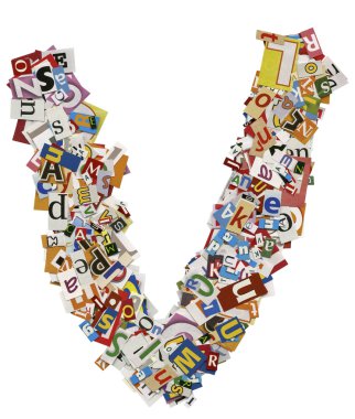 kolaj yapılmış, gazete kupürleri, abc