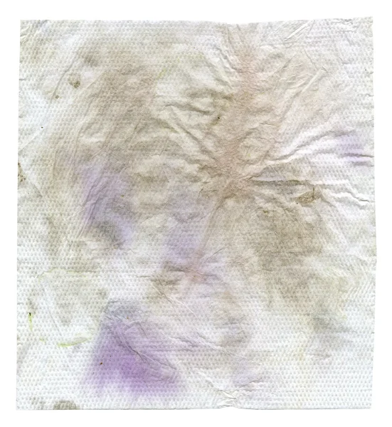 Crumbled dirty napkin — Stock Photo, Image