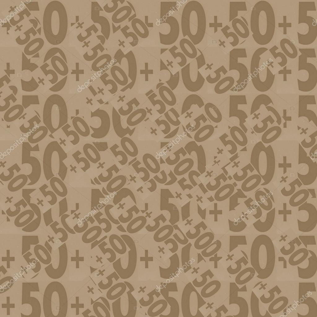 50 の数字の背景 茶色 ストック写真 C Natalt