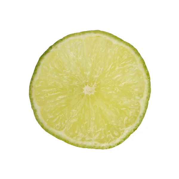 Single cross section of lime — Stock Photo, Image