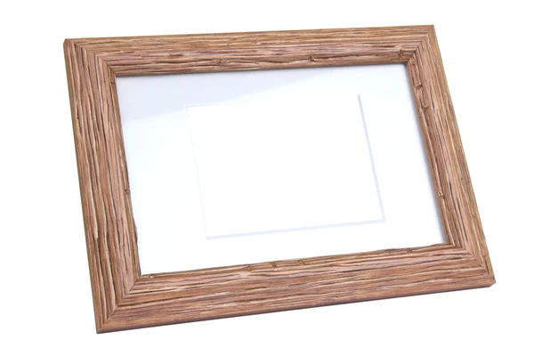 Brown wooden frame — Stock Photo, Image