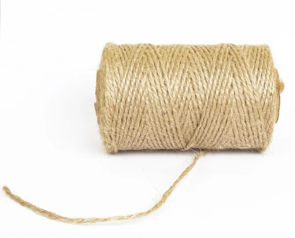 Bobbin of the natural country thread — Stock Photo, Image