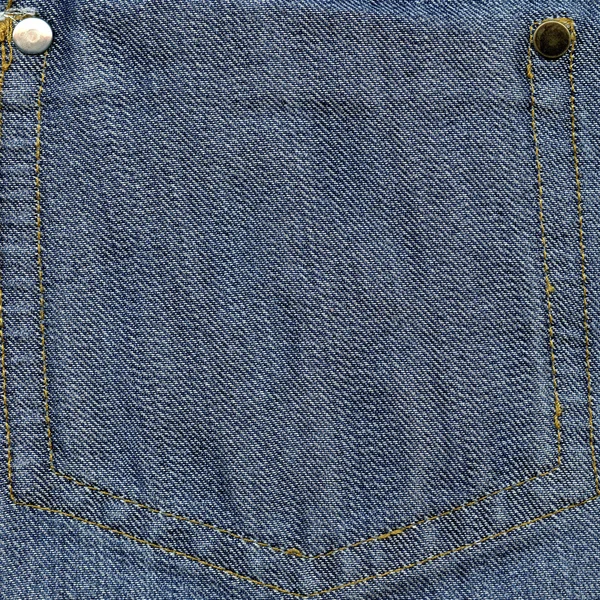 Blue jeans pocket, inside — Stock Photo, Image