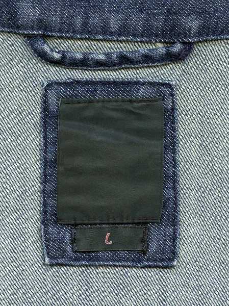 Boş jeans etiket — Stok fotoğraf