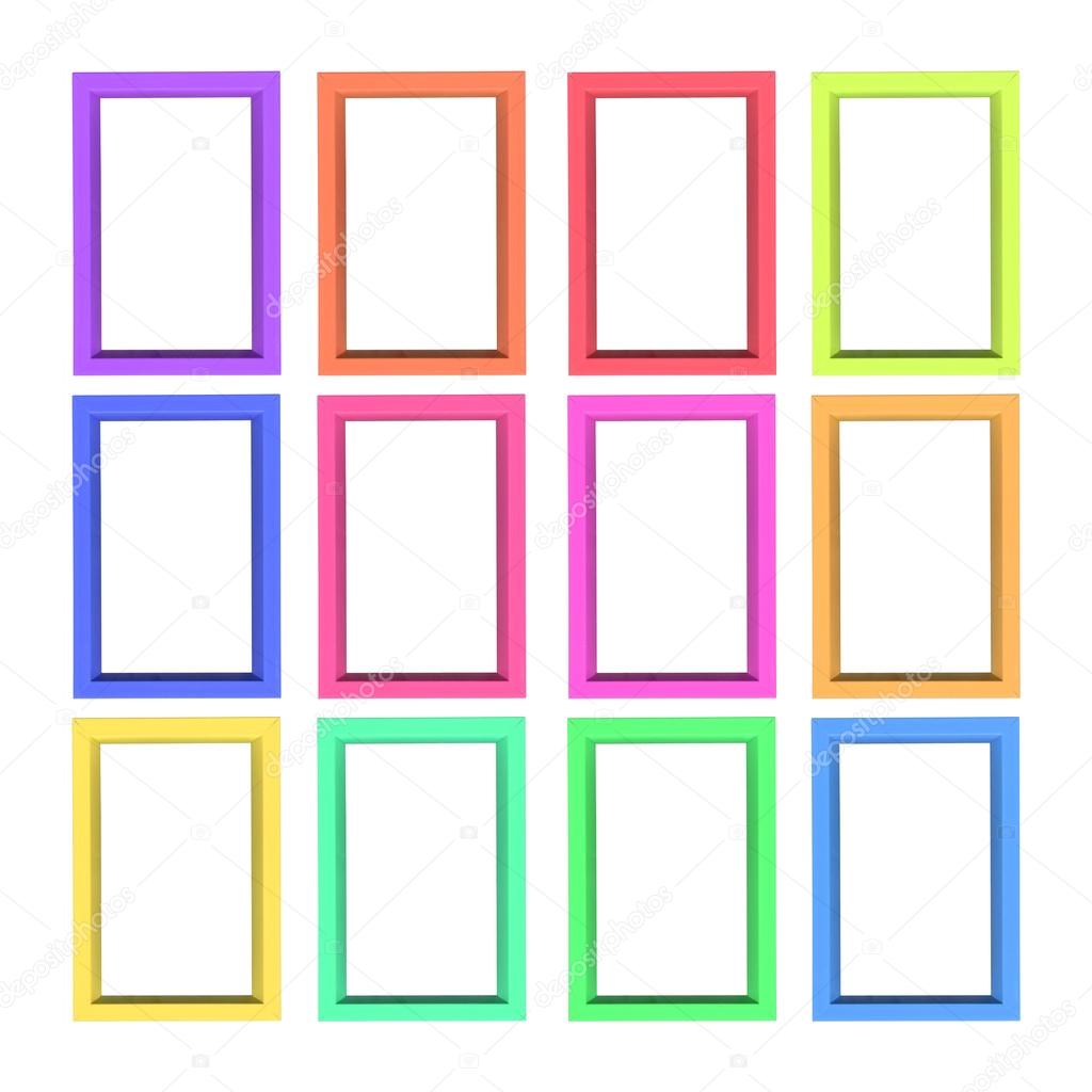 Modern plastic picture frames Stock Photo by ©natalt 30645919