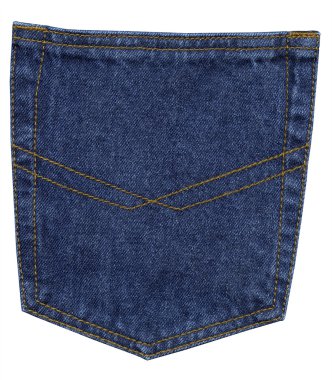 Mavi Jeans cebinde, yakın çekim