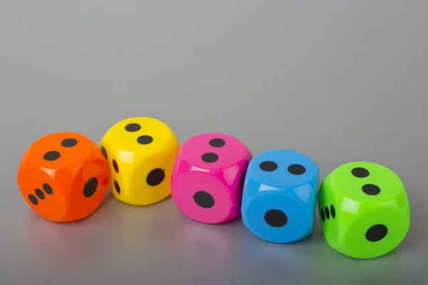 Colorful dices — Stock Photo, Image