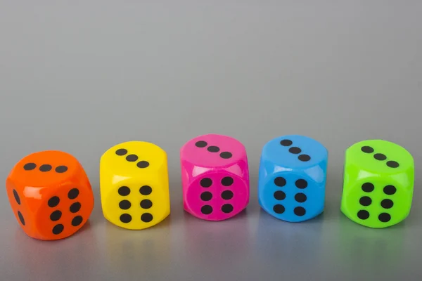 Colorful dices — Stock Photo, Image