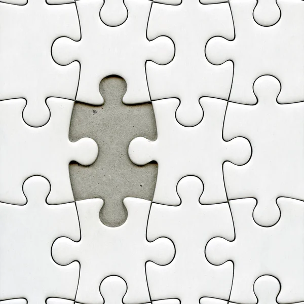 Puzzle con pezzo mancante — Foto Stock