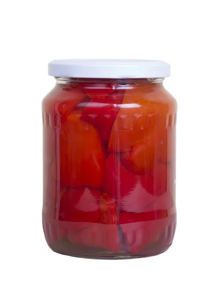 Rode paprika geïsoleerd behouden — Stockfoto