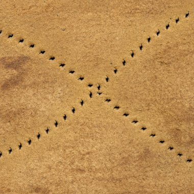 kahverengi deri dokusu