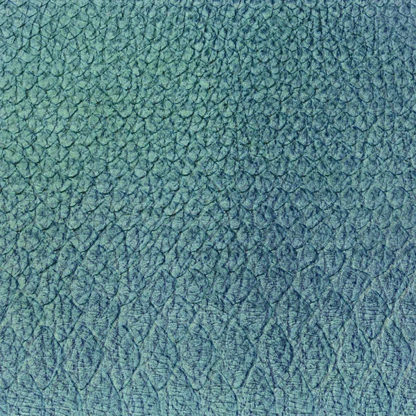 Blue leather texture closeup — Stock Photo, Image