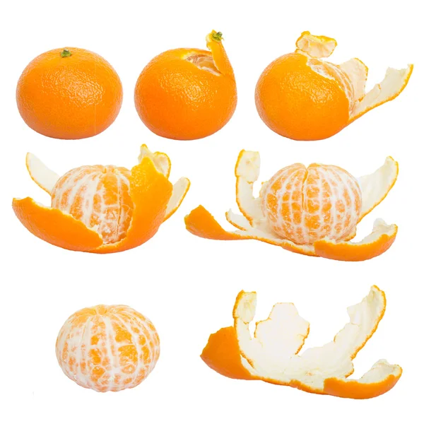 Conjunto de mandarinas maduras — Foto de Stock