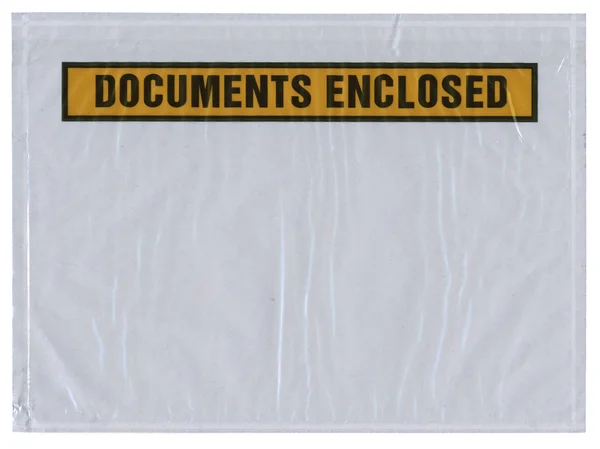 A embalagem, os documentos em anexo — Fotografia de Stock