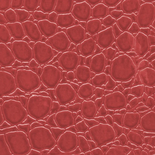Red leatherette. Crocodile skin imitation — Stock Photo, Image