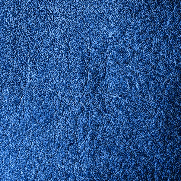 Blauwe leder texture — Stockfoto