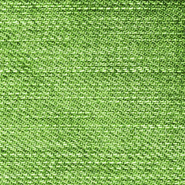 Green jeans texture — Stock Photo, Image