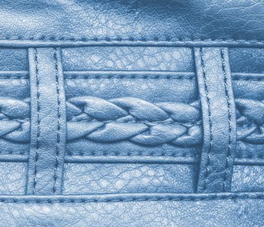 parça mavi Bayan deri çanta,