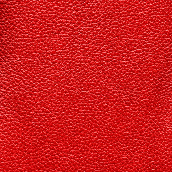 Red leather texture as background — Stock Photo, Image