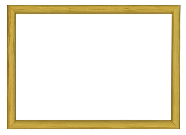 Wooden frame isolated on white background — Stock Photo, Image