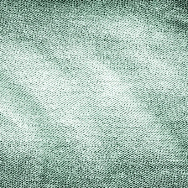 Getragener grüner Jeansstoff — Stockfoto