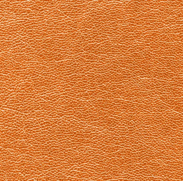 Background of bright orange leather texture — Stock Photo, Image