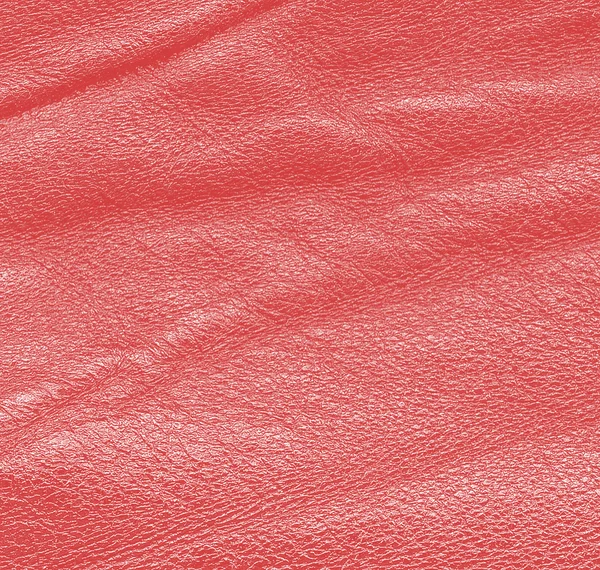 Textura de couro vermelho amassado — Fotografia de Stock
