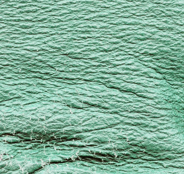 Texture in pelle verde graffiato — Foto Stock