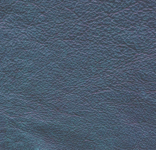 Donker blauw lederen textuur achtergrond — Stockfoto