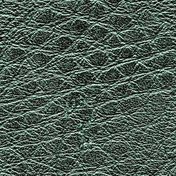 Versleten groene leder textuur close-up — Stockfoto
