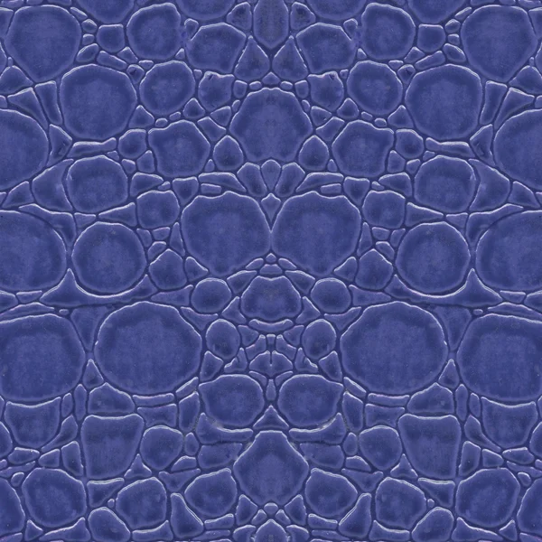 Texture cuir reptile bleu — Photo