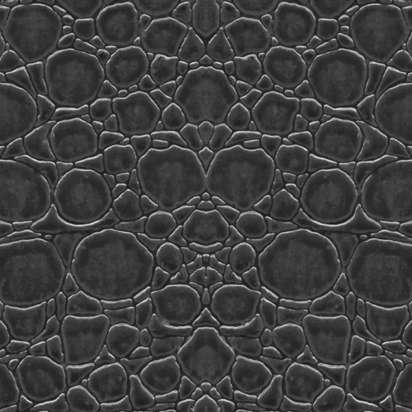 Black reptile leather  texture — Stock Photo, Image