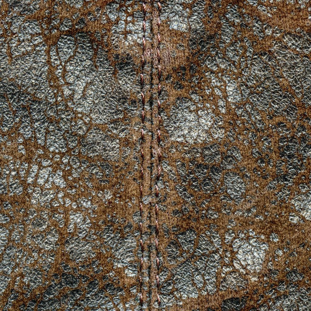 Worn old leather texture, stitch — Stock Photo © natalt 43619879
