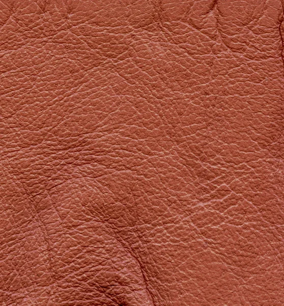 Oranje lederen textuur, — Stockfoto