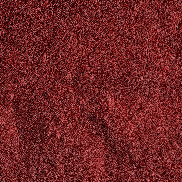 Donker rood lederen textuur close-up — Stockfoto