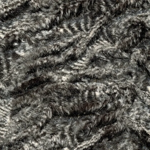 Sfondo o texture in pelliccia artificiale grigio — Foto Stock