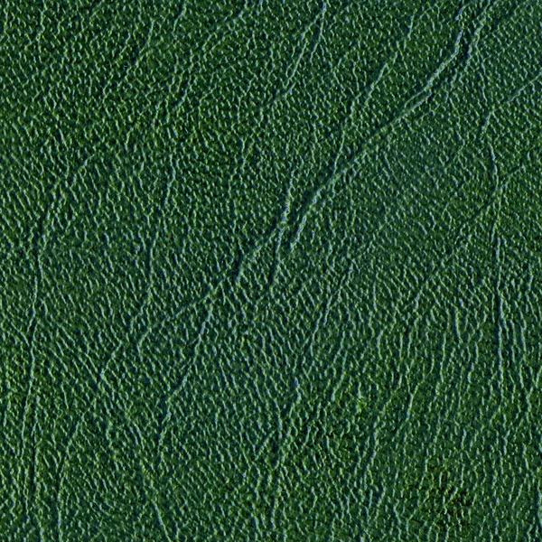 Dark green leather texture closeup — Stock Photo, Image