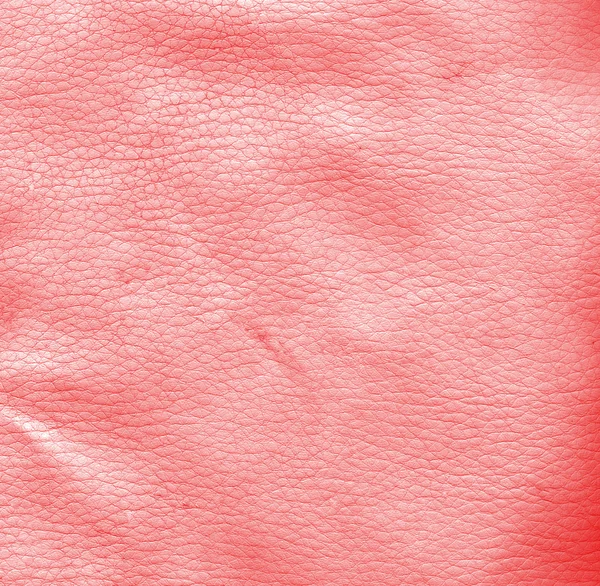 Worn crumpled red leather texture — Stock Photo, Image