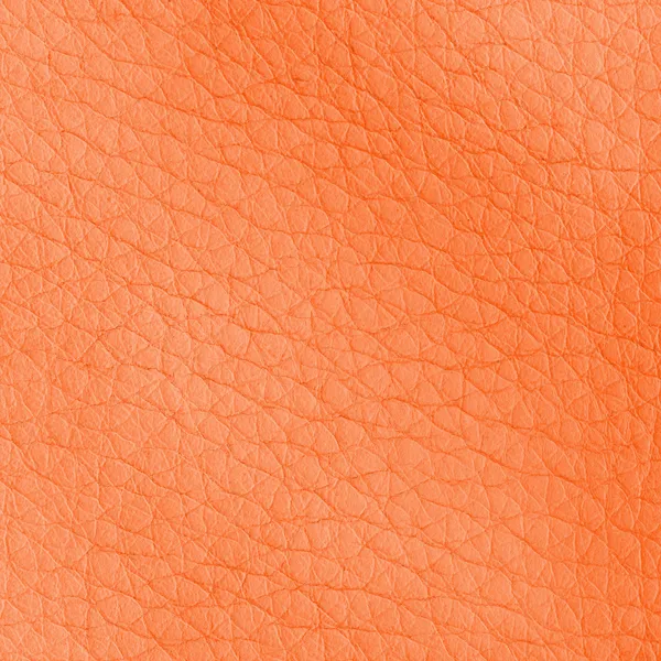 オレンジ色の革の質感のクローズ アップ — ストック写真
