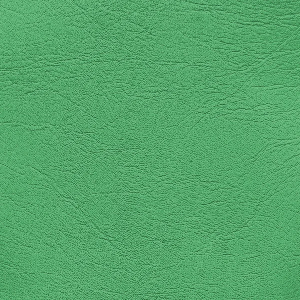 Green leather texture — Stock Photo, Image