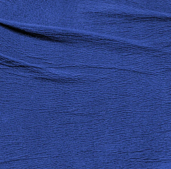 しわくちゃの青い革の質感 — ストック写真