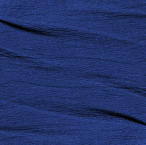 Textura de couro azul amassado — Fotografia de Stock