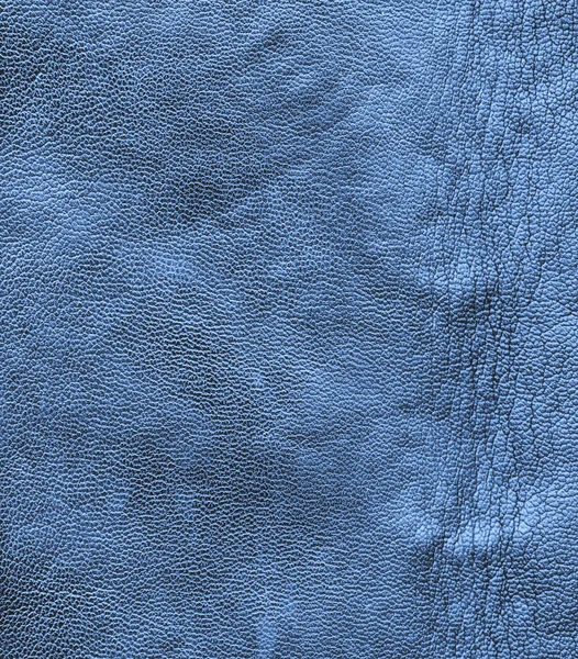 Buruşuk mavi deri dokusu — Stok fotoğraf