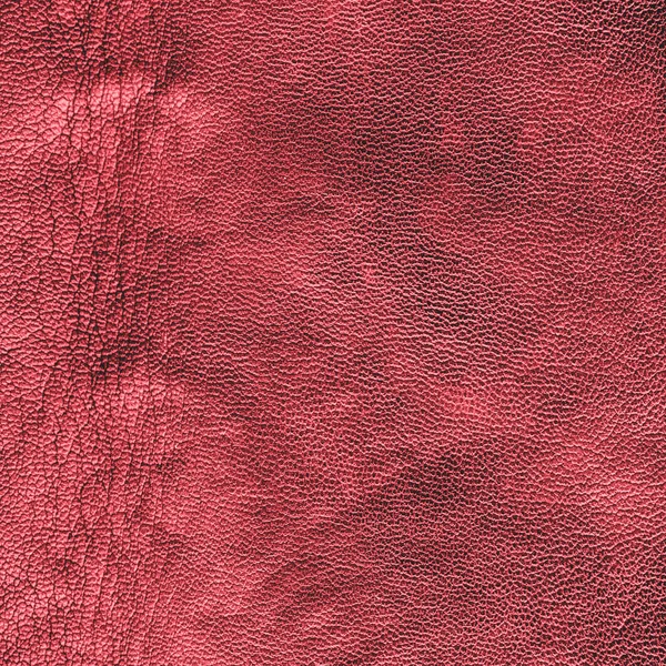 Crumpled red leather texture — Stock Photo, Image
