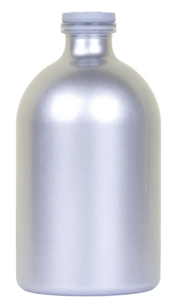 Grey metal flask — Stock Photo, Image