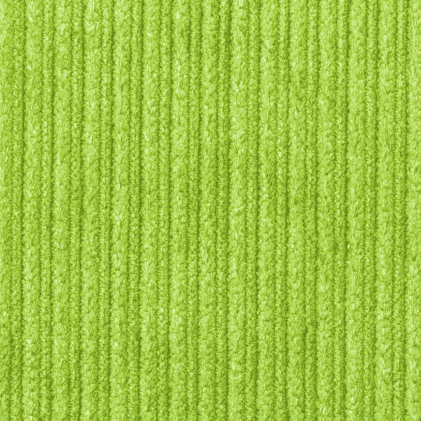 Green fabric striped  texture as background — Stock Photo, Image